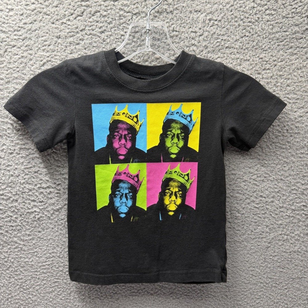 Brooklyn Mint T-Shirt Toddler Boy Size 3T Black The Notorious B.I.G Graphic Tee